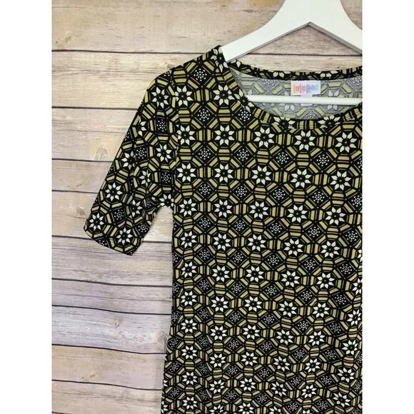 Lularoe NWT Small Julia Dress Floral Stretchy Body - Picture 5 of 11